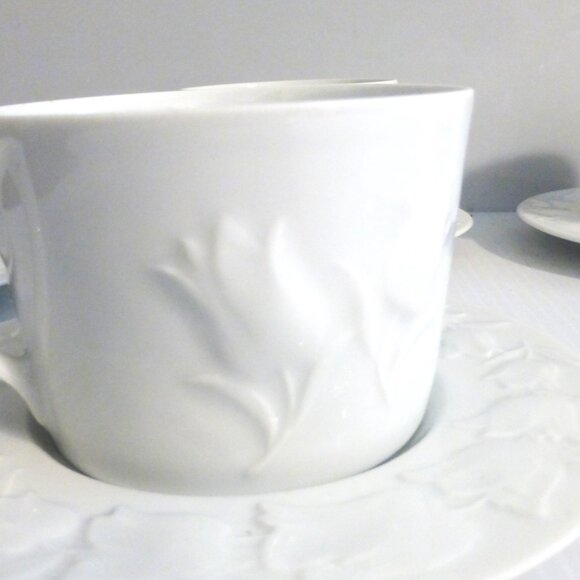 6x 1979 Block Spal TEACUP & SAUCER Set of 6 PRIMAVERA Tulip Flower Herbal Tea Ba - Picture 4 of 14